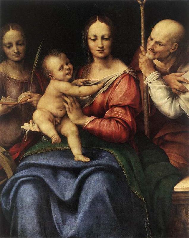 Cesare da Sesto Holy Family with St Catherine China oil painting art